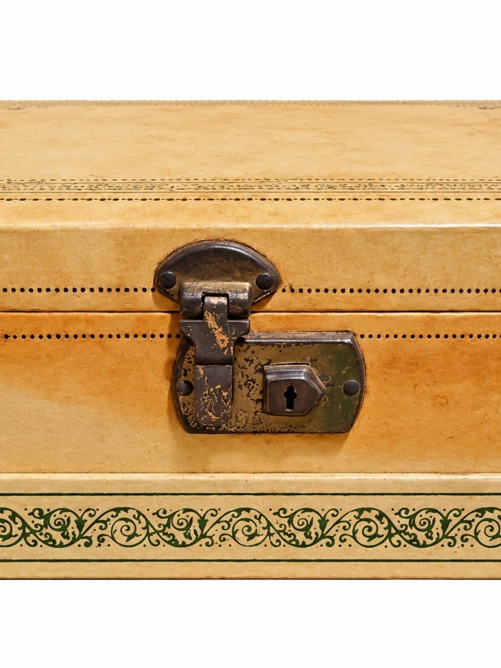 Vintage Jewelry Storage Box with Lock and Key